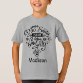 Lieber Weihnachtsmann bitte Personalisierte Weihna T-Shirt (Vorderseite)