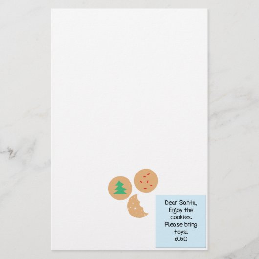 Lieber Weihnachtsmann - Bitte Spielzeug mitbringen Briefpapier (Vorderseite)
