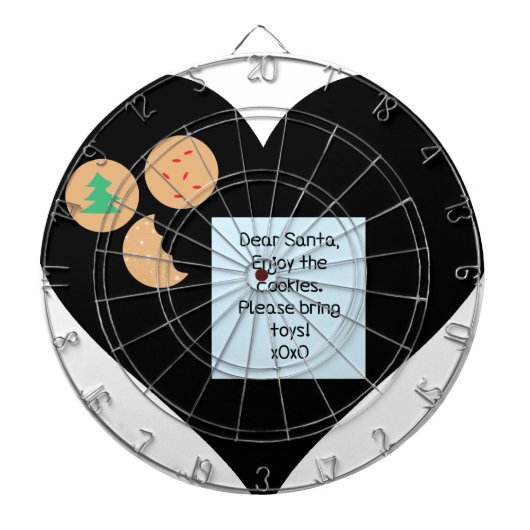Lieber Weihnachtsmann - Bitte Spielzeug mitbringen Dartscheibe (vorne)