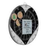 Lieber Weihnachtsmann - Bitte Spielzeug mitbringen Dartscheibe (Vorderseite Links)