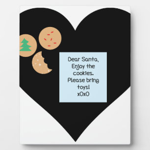 Lieber Weihnachtsmann - Bitte Spielzeug mitbringen Fotoplatte