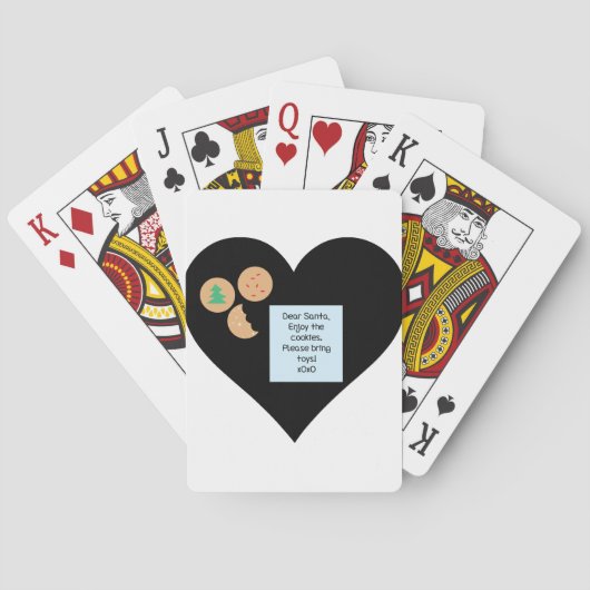 Lieber Weihnachtsmann - Bitte Spielzeug mitbringen Spielkarten (Rückseite)