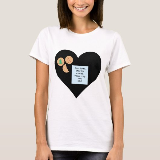 Lieber Weihnachtsmann - Bitte Spielzeug mitbringen T-Shirt (Vorderseite)