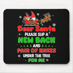 Lieber Weihnachtsmann Bring Mir Einen Neuen Rücken Mousepad