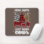 Lieber Weihnachtsmann bringen Kühe Weihnachtsbüffe Mousepad (Mit Mouse)