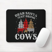 Lieber Weihnachtsmann bringen Kühe Weihnachtsbüffe Mousepad (Mit Mouse)