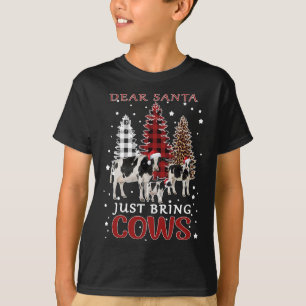 Lieber Weihnachtsmann bringen Kühe Weihnachtsbüffe T-Shirt