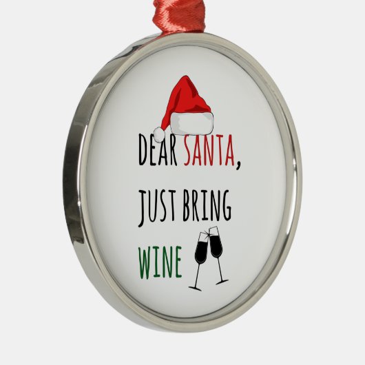 Lieber Weihnachtsmann Bringen Sie die Sonne zum We Ornament Aus Metall (Rechts)