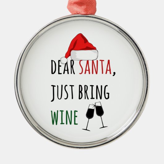 Lieber Weihnachtsmann Bringen Sie die Sonne zum We Ornament Aus Metall (Vorne)