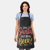 Lieber Weihnachtsmann, bringen Sie einfach den Wei Schürze (Getragen)