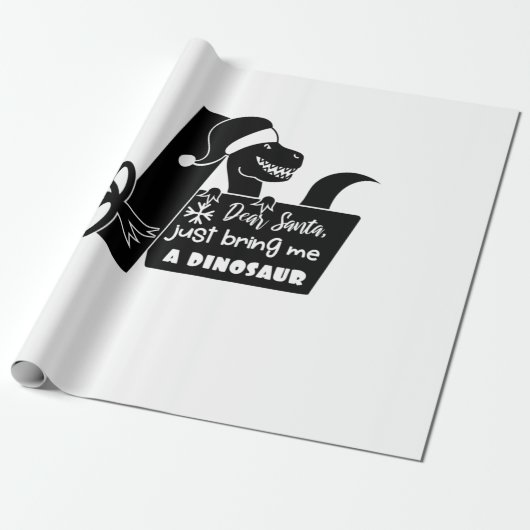 Lieber Weihnachtsmann, bringen Sie mir einen Dinos Geschenkpapier (Ungerollt)