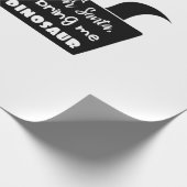 Lieber Weihnachtsmann, bringen Sie mir einen Dinos Geschenkpapier (Ecke)