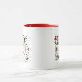 Lieber Weihnachtsmann Bringen Sie Wine Moderne Wei Tasse (Zentrum)