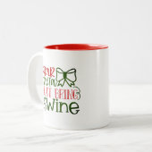 Lieber Weihnachtsmann Bringen Sie Wine Moderne Wei Tasse (Vorderseite Links)
