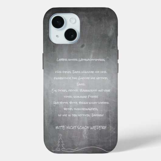 Lieber Weihnachtsmann Case-Mate iPhone Hülle (Rückseite)