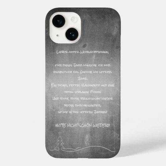 Lieber Weihnachtsmann Case-Mate iPhone Hülle (Rückseite)