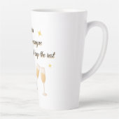 Lieber Weihnachtsmann Champagner-Design Milchtasse (Rechts)