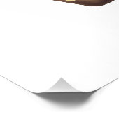 Lieber Weihnachtsmann Champagner Design Poster (Ecke)