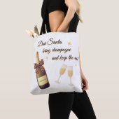 Lieber Weihnachtsmann Champagner-Design Tasche (Von Nahem)