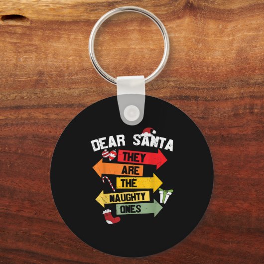 Lieber Weihnachtsmann, das sind die scheußlichen Schlüsselanhänger (Vorderseite)