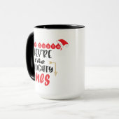 Lieber Weihnachtsmann, das sind die scheußlichen, Tasse (Vorderseite Links)