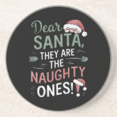 Lieber Weihnachtsmann, das sind die scheußlichen W Getränkeuntersetzer (Vorne)