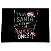 Lieber Weihnachtsmann, das sind die scheußlichen W Große Geschenktüte (Vorderseite)