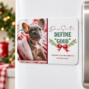 Lieber Weihnachtsmann definiere "Gut" Süßes Weihna Magnet