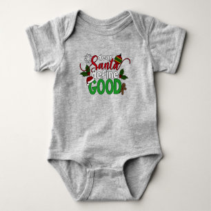 Lieber Weihnachtsmann Definiere Gutes Weihnachten  Baby Strampler