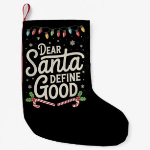 Lieber Weihnachtsmann Definiere Gutes Weihnachten Kleiner Weihnachtsstrumpf