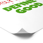 Lieber Weihnachtsmann definieren gut Poster (Ecke)