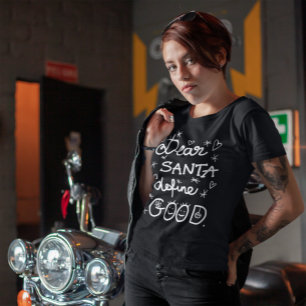 Lieber Weihnachtsmann definieren gute weiße Schrif T-Shirt