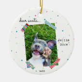 Lieber Weihnachtsmann definieren Nice Christmas Pu Keramik Ornament (Vorne)