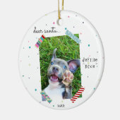 Lieber Weihnachtsmann definieren Nice Christmas Pu Keramik Ornament (Links)