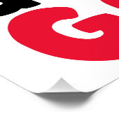 Lieber Weihnachtsmann definieren Schöne Weihnachts Poster (Ecke)