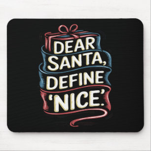 Lieber Weihnachtsmann definieren Schönes Weihnacht Mousepad