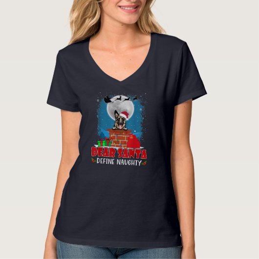 Lieber Weihnachtsmann definiert schüchternen deuts T-Shirt (Vorderseite)