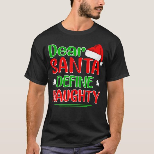 Lieber Weihnachtsmann Definition Schönes Shirt Wei (Vorderseite)