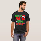 Lieber Weihnachtsmann Definition Schönes Shirt Wei (Vorne ganz)