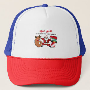 Lieber Weihnachtsmann, dieses Jahr war ich solide Truckerkappe