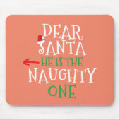 Lieber Weihnachtsmann, er ist das unheimlich passe Mousepad (Vorne)