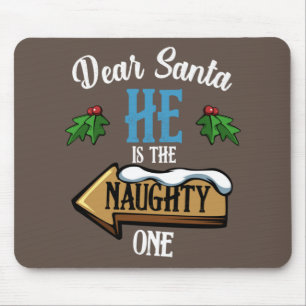 Lieber Weihnachtsmann, er ist der schmucke, lustig Mousepad