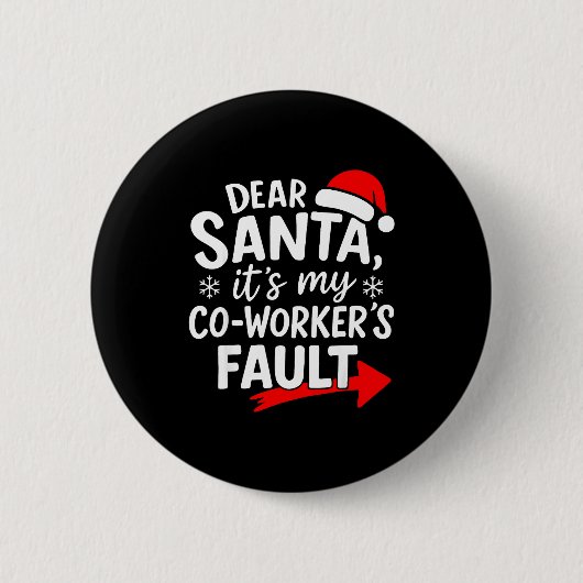Lieber Weihnachtsmann, es ist die Schuld meines Ko Button (Vorderseite)