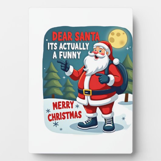 Lieber Weihnachtsmann, es ist eigentlich eine lust Fotoplatte (Vorderseite)