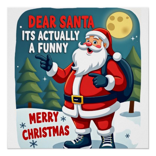 Lieber Weihnachtsmann, es ist eigentlich eine lust Poster (Vorderseite)