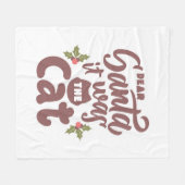 Lieber Weihnachtsmann, es war das Katzendesign Fleecedecke (Vorderseite (Horizontal))