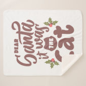 Lieber Weihnachtsmann, es war das Katzendesign Sherpadecke (Vorderseite (Horizontal))