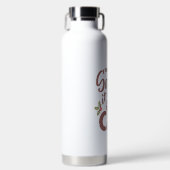 Lieber Weihnachtsmann, es war das Katzendesign Trinkflasche (Vorderseite)