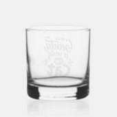 Lieber Weihnachtsmann, es war das Katzendesign Whiskyglas (Rückseite)