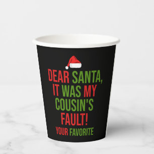 Lieber Weihnachtsmann, es war das schändliche Weih Pappbecher